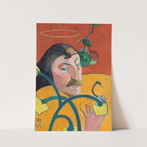 Gauguin Print - Self-Portrait With Halo And Snake