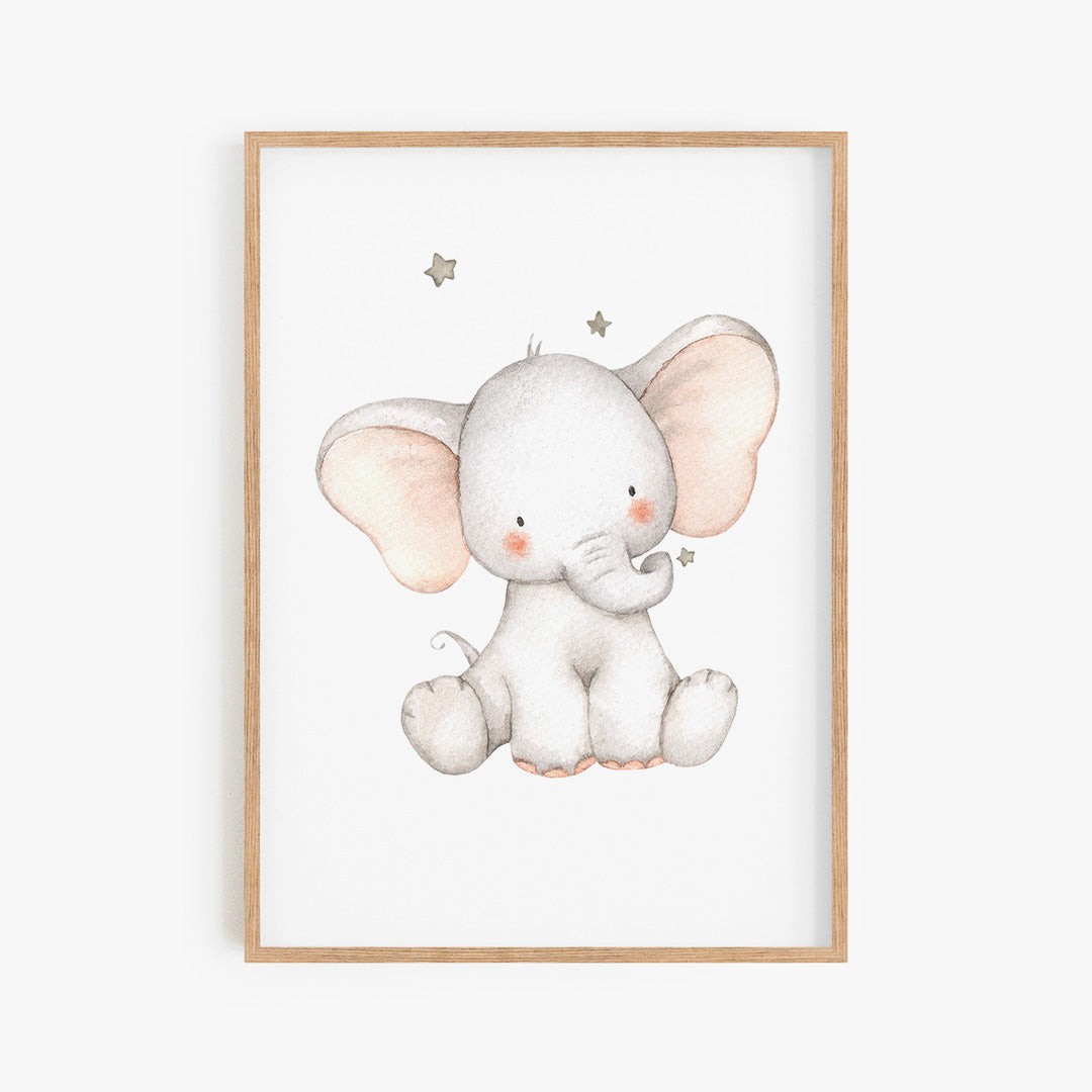 Goodnight Elephant Print I – Stickaroo