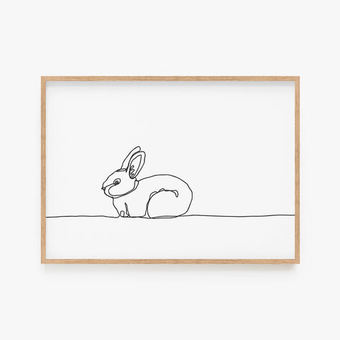 Linear Bunny Print l