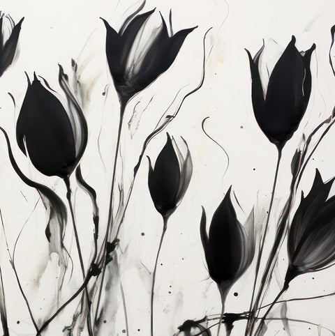 Misty Tulips Print