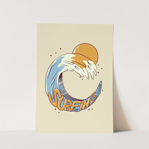 Oceanic Wave Print