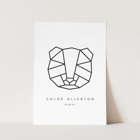 Origami Panda Print