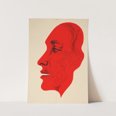 Red Face Print