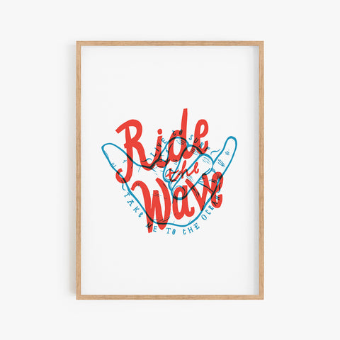 Ride The Wave Print