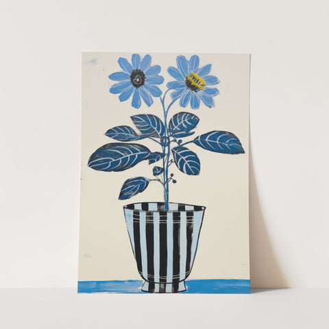 Stripey Vase Print ll