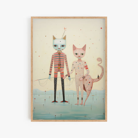 Two Cats Print l