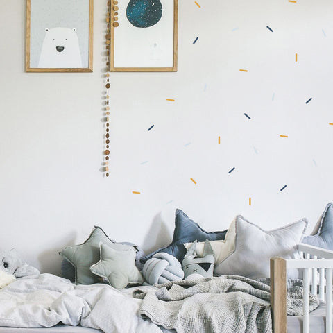 Confetti Strips Autumn - Stickaroo Wall Decor