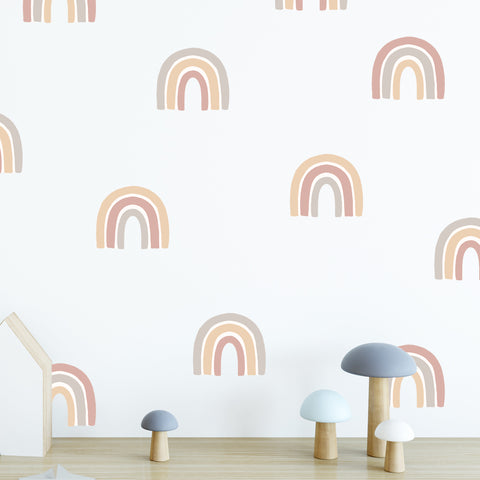 Small Tan Rainbows - Stickaroo Wall Decor