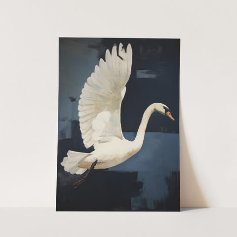 Flying Swan Print