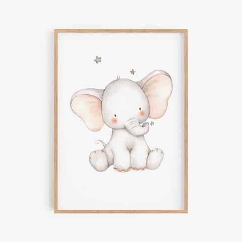 Goodnight Elephant Print I