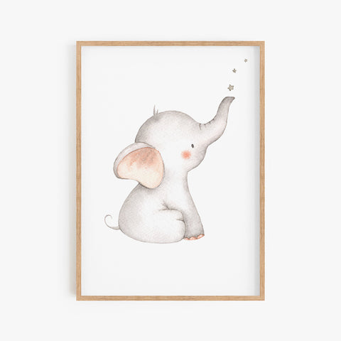 Goodnight Elephant Print Il
