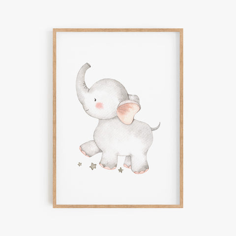 Goodnight Elephant Print Ill