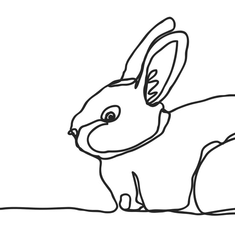 Linear Bunny Print l