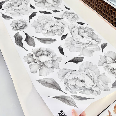 Monochrome Peonies