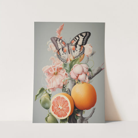Orange Blooms Print