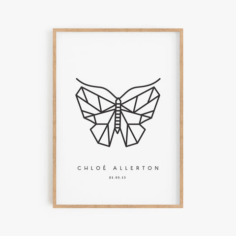 Origami Butterfly Print