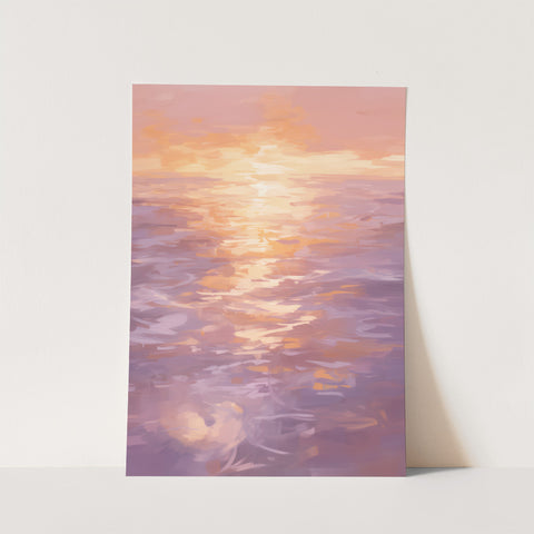 Purple Ocean Print