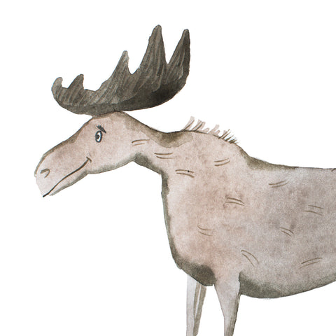 Wildlife Moose Print