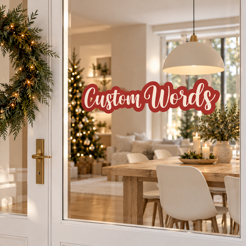 Custom Festive Words