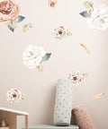 Blush & White Flowers - Stickaroo Wall Decor