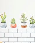 Cacti Pots - Stickaroo Wall Decor