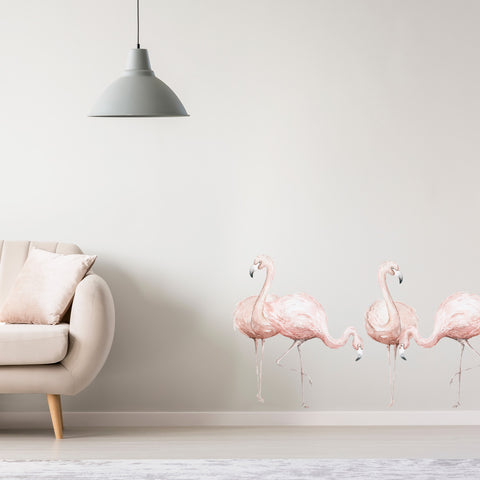Four Flamingos