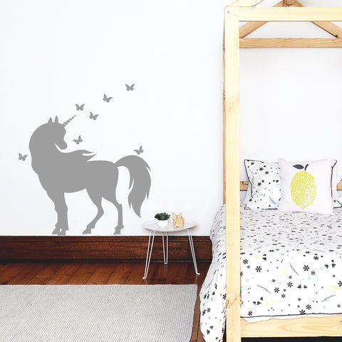 Unicorn and Butterflies - Stickaroo Wall Decor