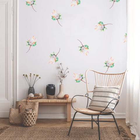 Watercolour Proteas - Stickaroo Wall Decor