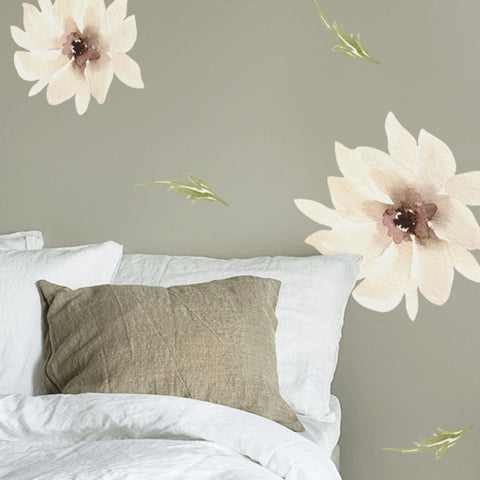 White Flowers - Stickaroo Wall Decor